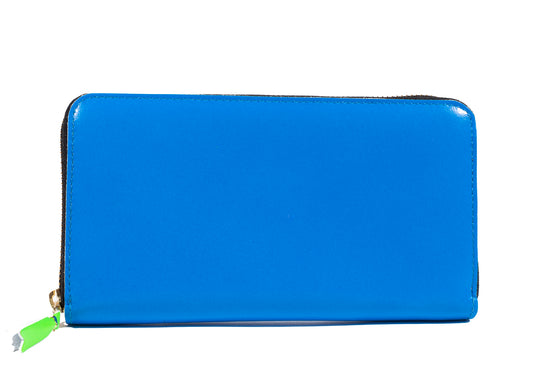 Comme des Garçon Super Fluo Wallet in Blue