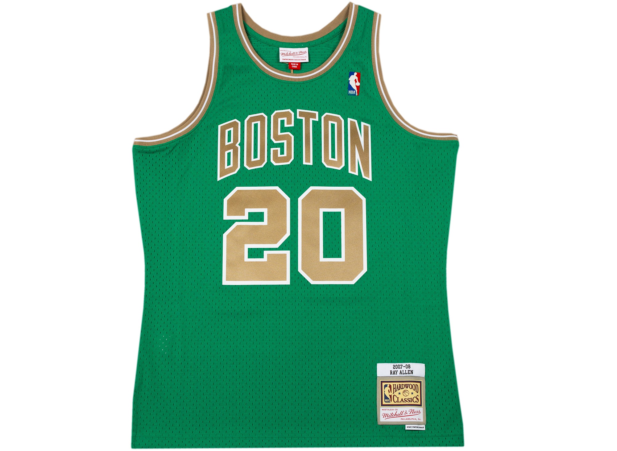 Mitchell & Ness NBA Swingman Boston Celtics 2007-08 Ray Allen Men's Jersey  Green SMJYGS20008-BCEKYGN07RAL