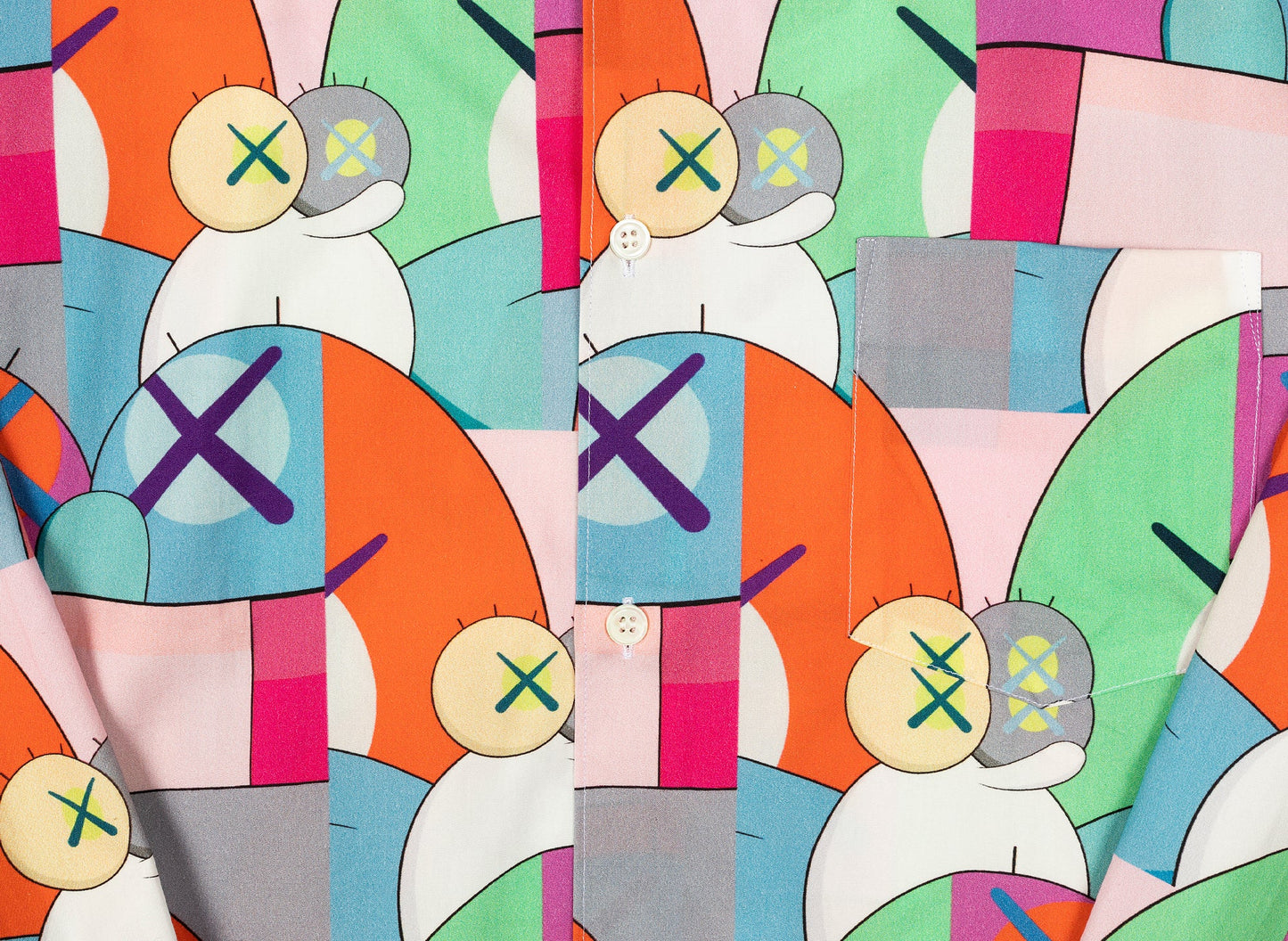 Chemise boutonnée tissée Comme des Garçons SHIRT x KAWS