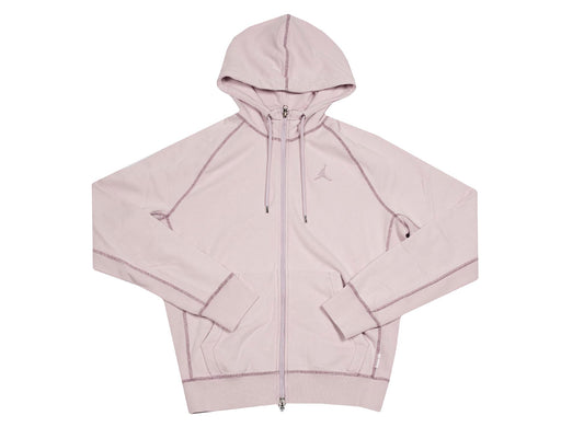 MJ Washed Wings Fleece Full Zip Hoodie 'Iced Lilac'