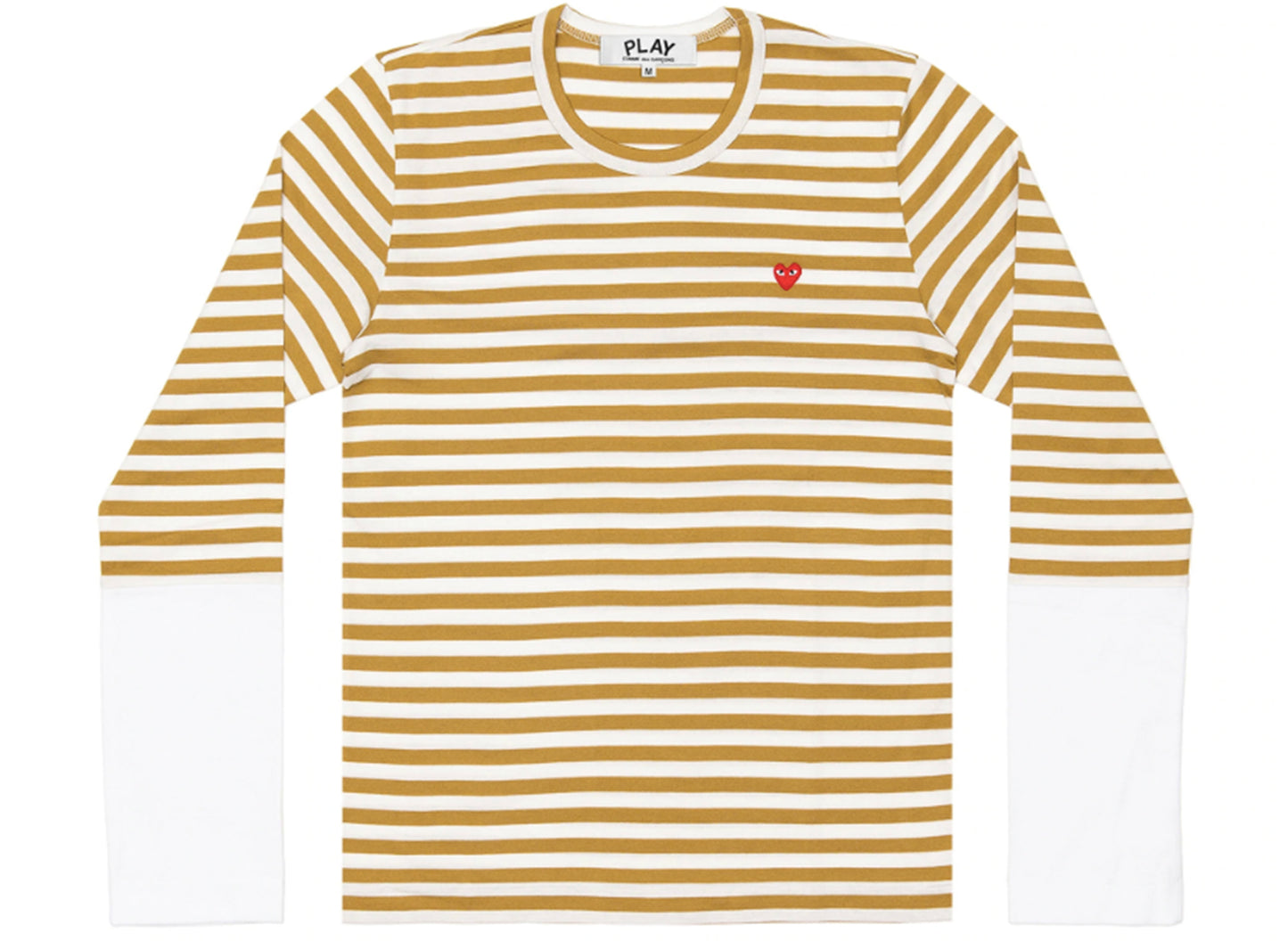 T-shirt à manches longues rayé color block Comme des Garçons PLAY