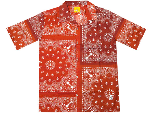 Fucking Rabbits Paisley Shirt in Red