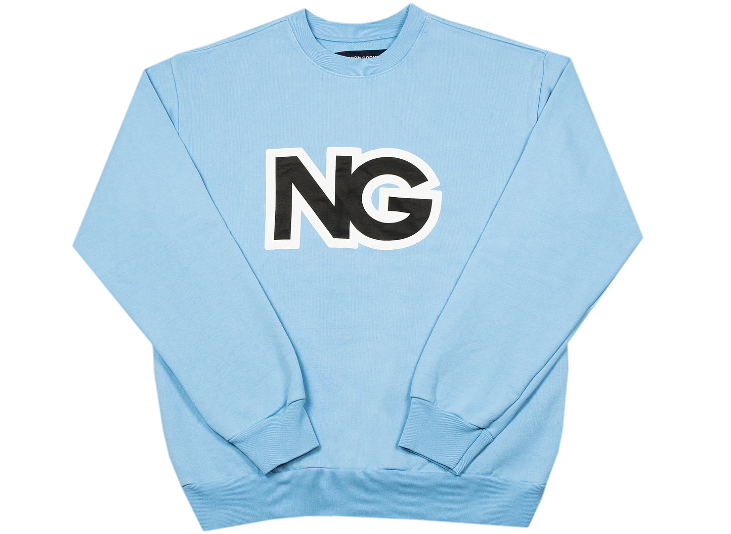 Noon Goons Linked Logo Crewneck Sweatshirt in Wind Blue