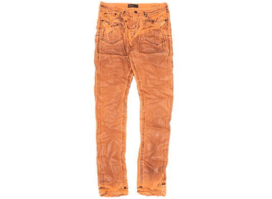 Purple Brand Fluorescent Orange X-Ray Jeans