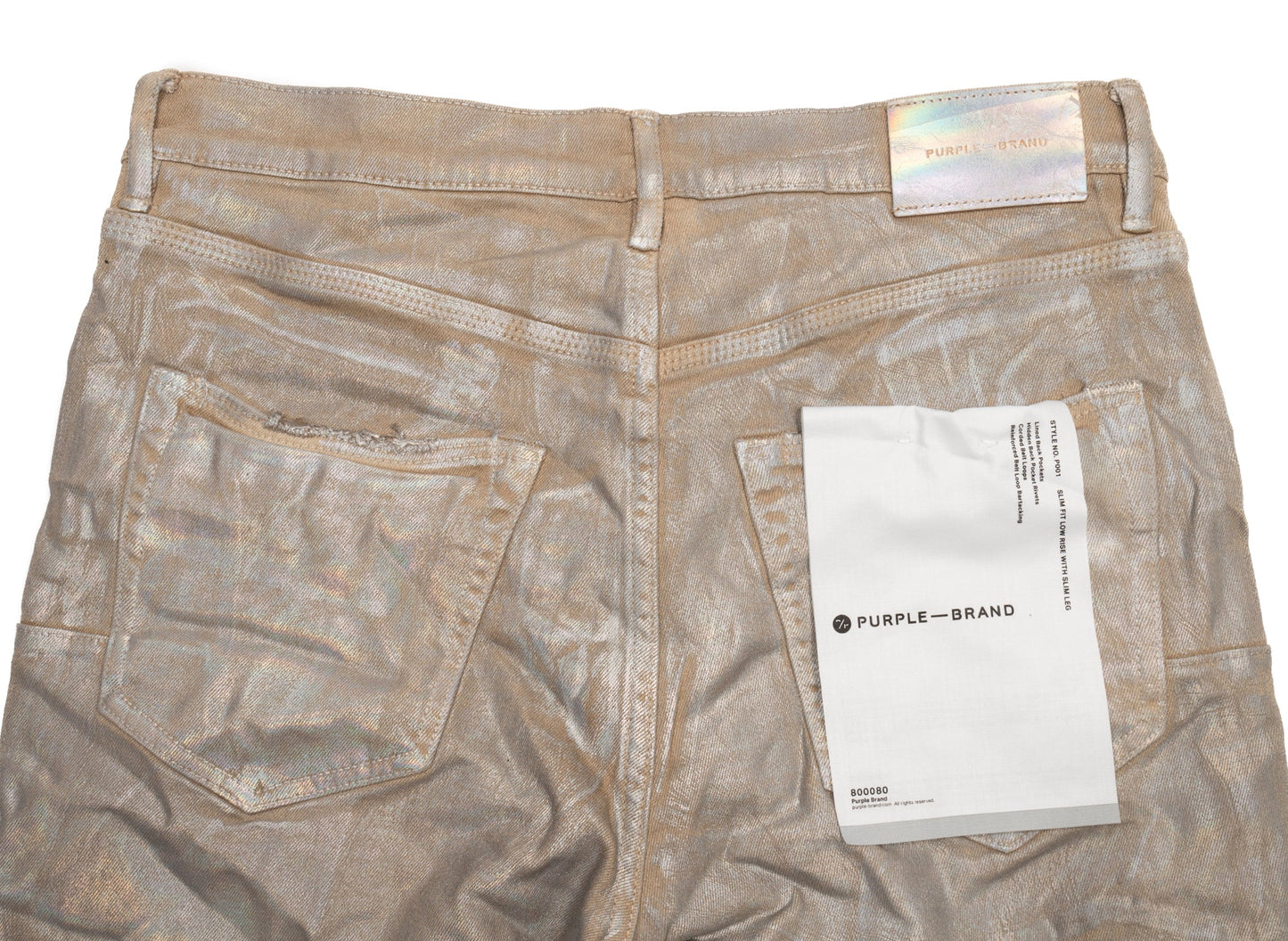 Purple Brand Iridescent Pearl Jeans