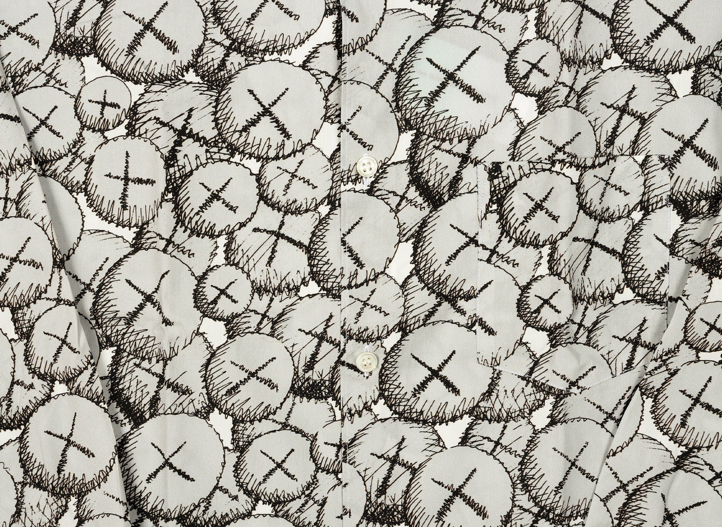 Comme des Garçons SHIRT x KAWS Woven Button Up Shirt