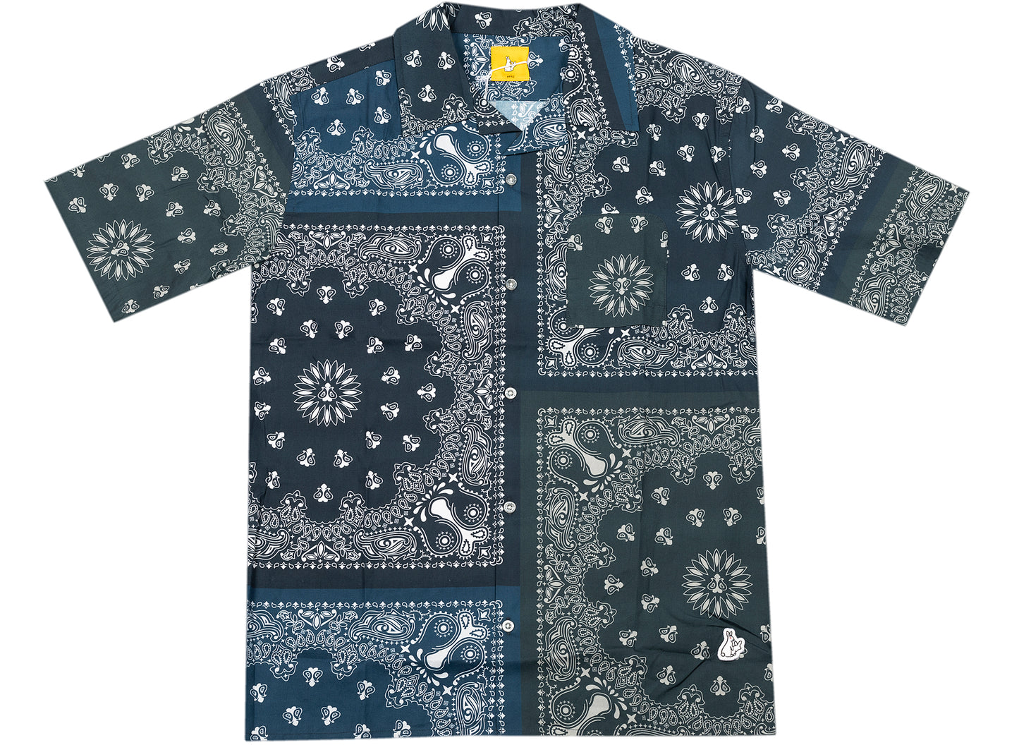 Fucking Rabbits Paisley Shirt in Navy