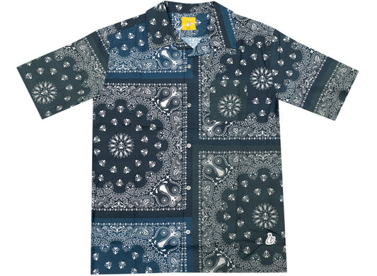 Fucking Rabbits Paisley Shirt in Navy