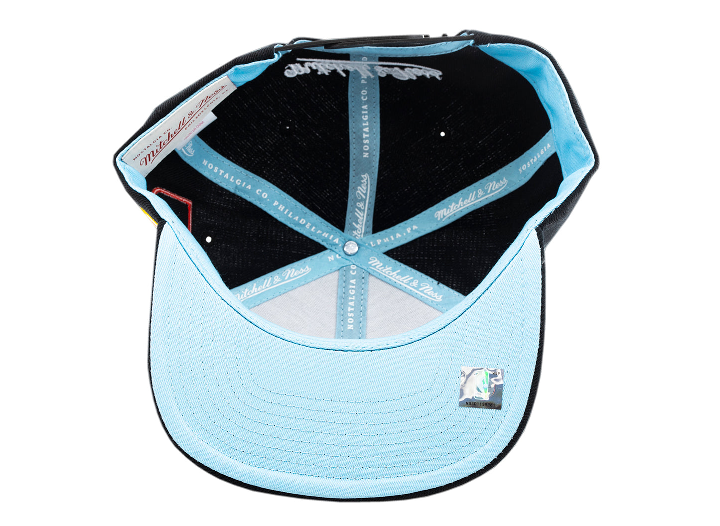 Mitchell & Ness Blue Under Finals Snapback HWC Houston Rockets