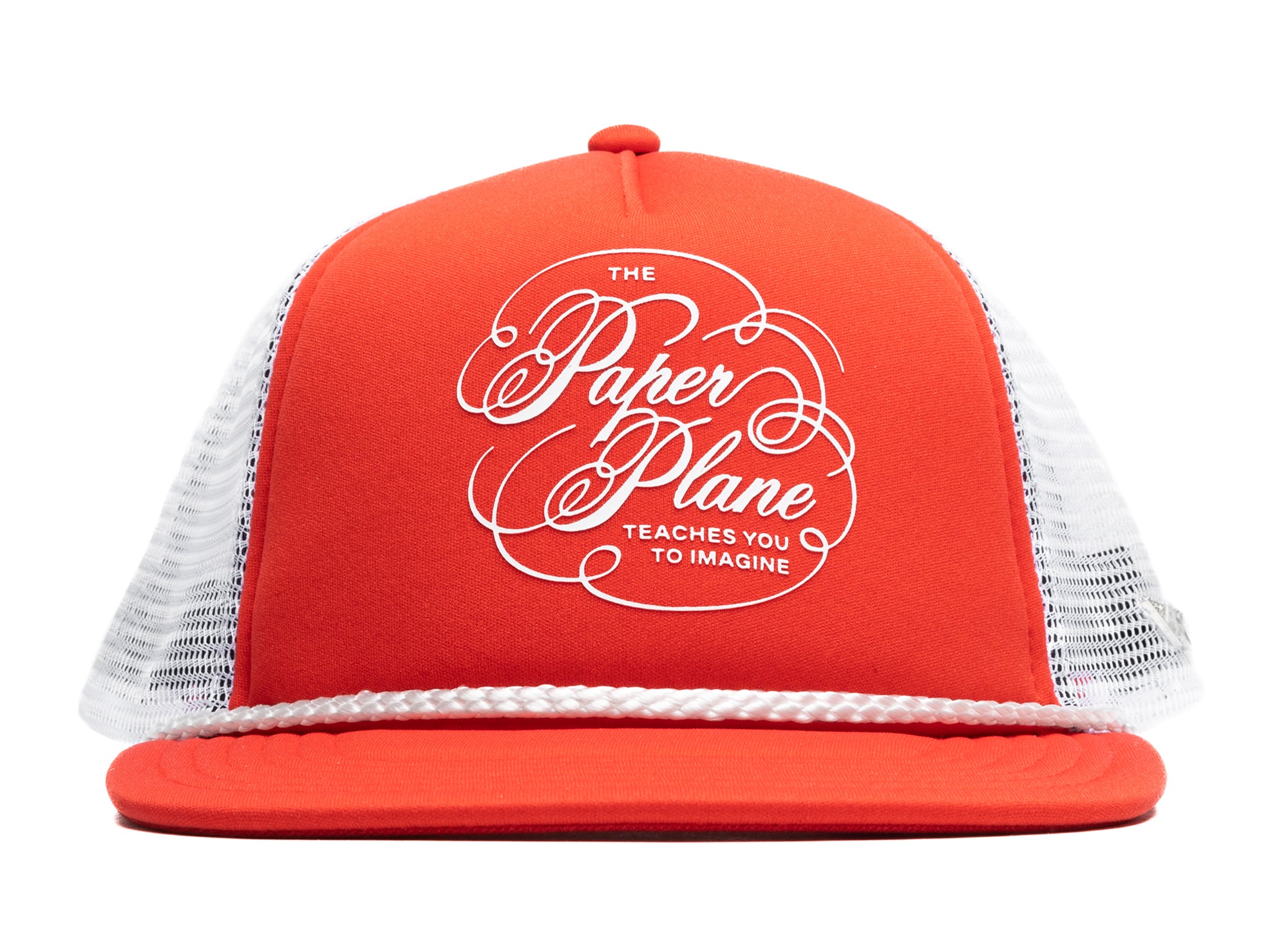 Paper Planes Script Trucker Hat in Red – Oneness Boutique