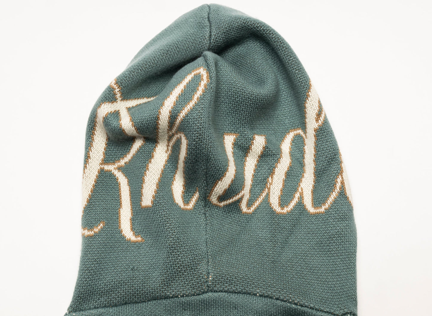 Rhude Script Logo Knit Hoodie