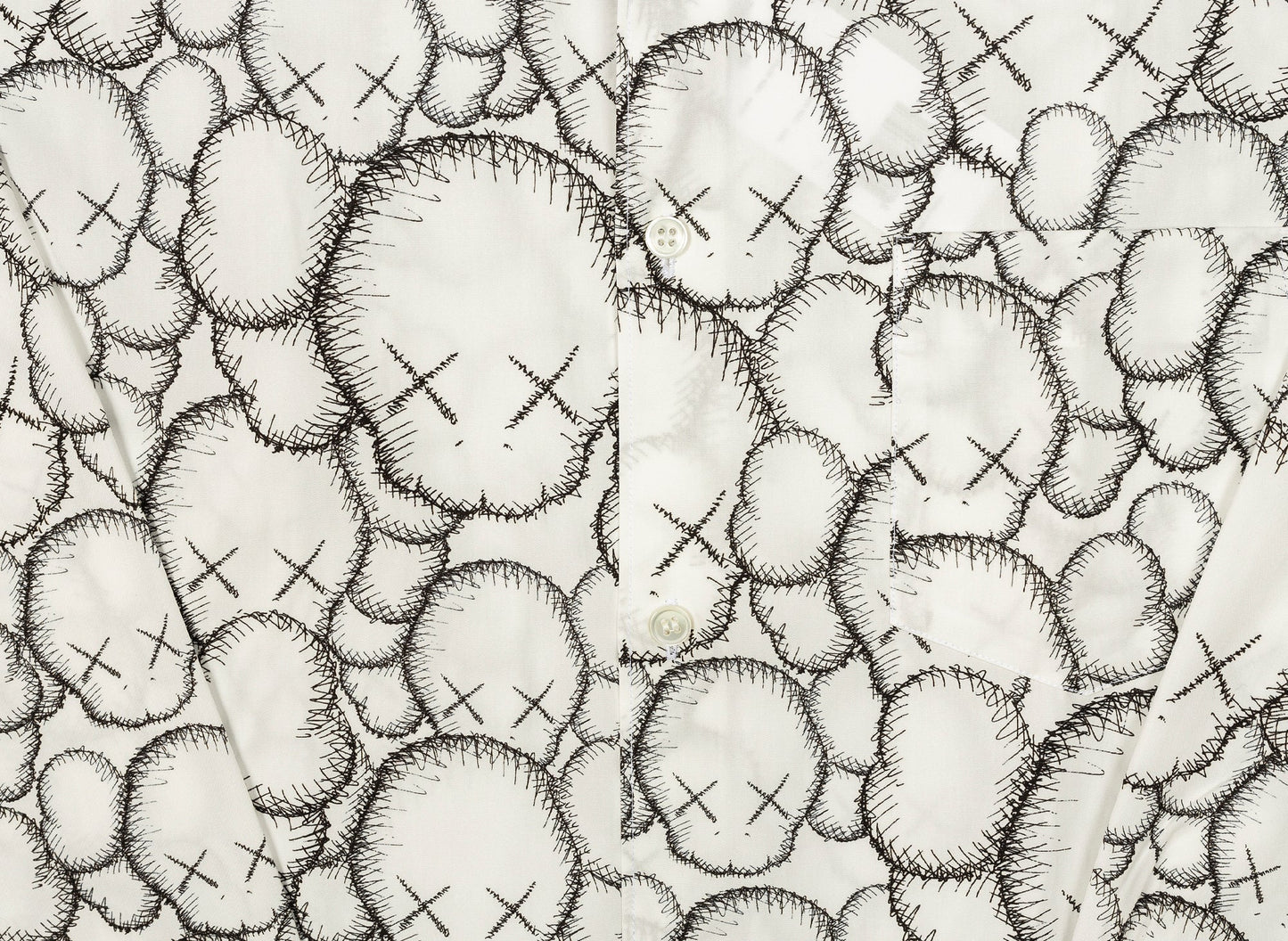 Chemise tissée boutonnée Comme des Garçons SHIRT x KAWS