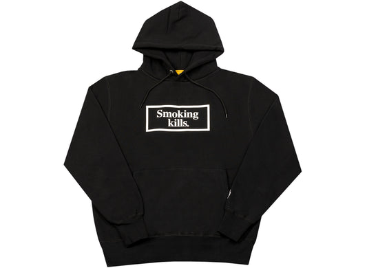 Fucking Rabbits Smoking Kills Box Logo Hoodie in Black