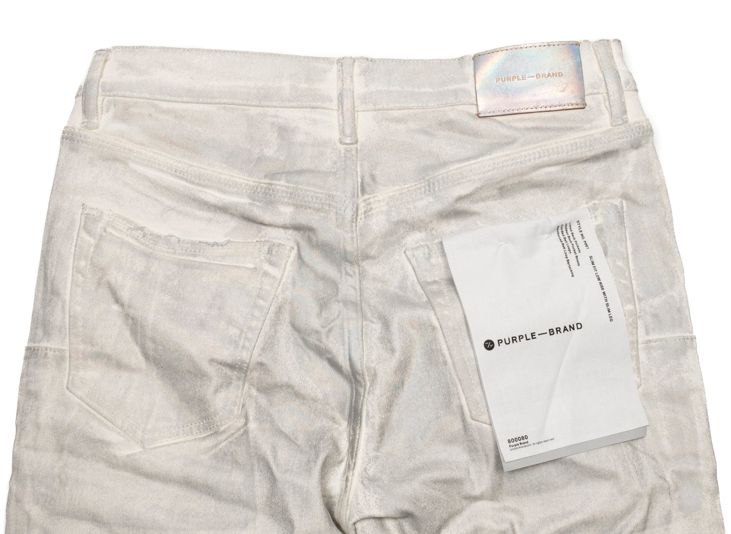 Purple Brand Worn Iridescent Pearl Jeans