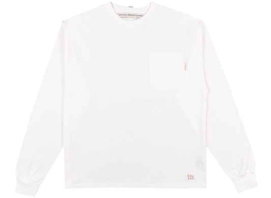 Advisory Board Crystals Abc. 123. Long Sleeve Pocket Tee in Selenite