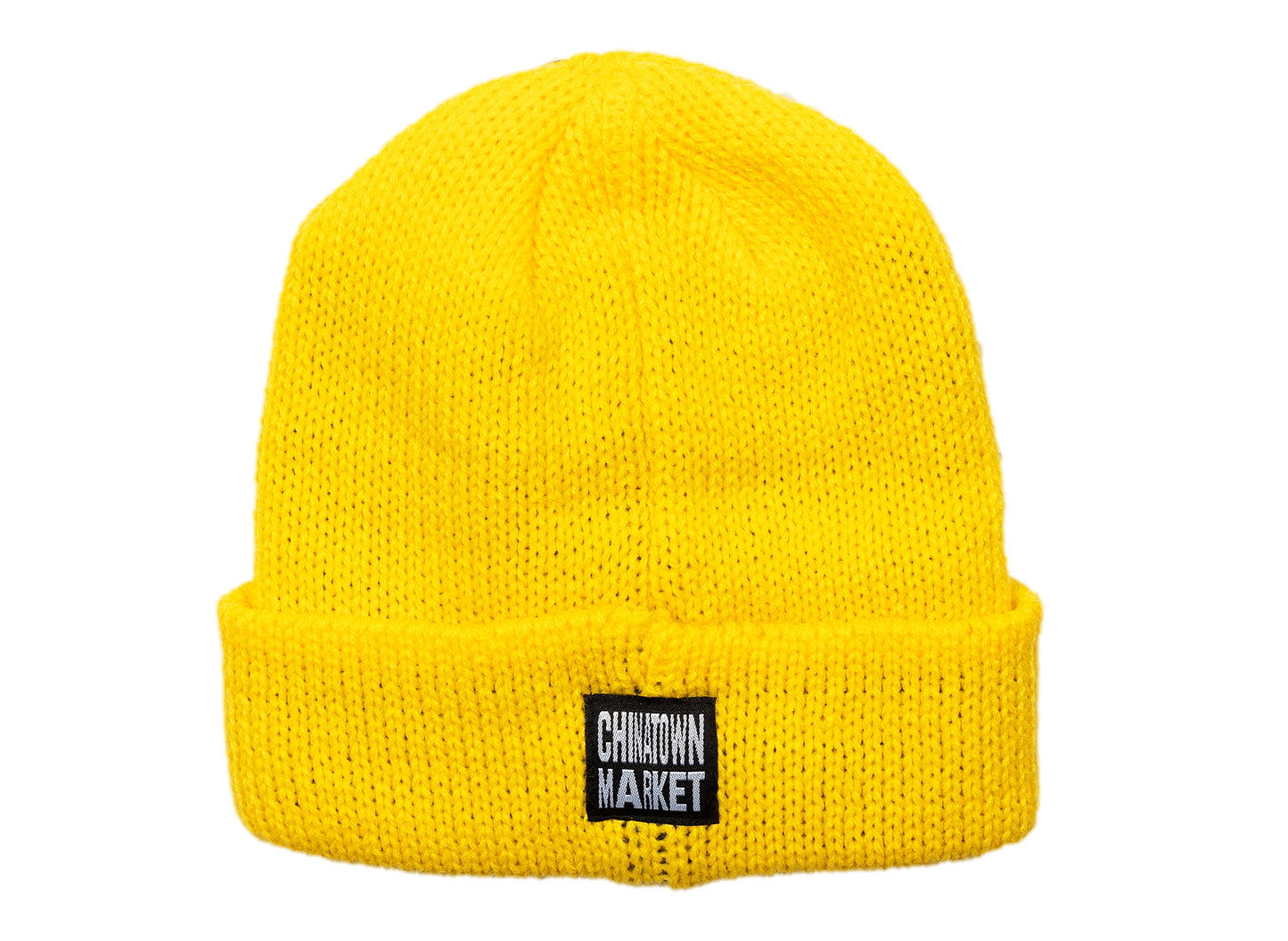 Chinatown Market Smiley Knitted Yellow Beanie