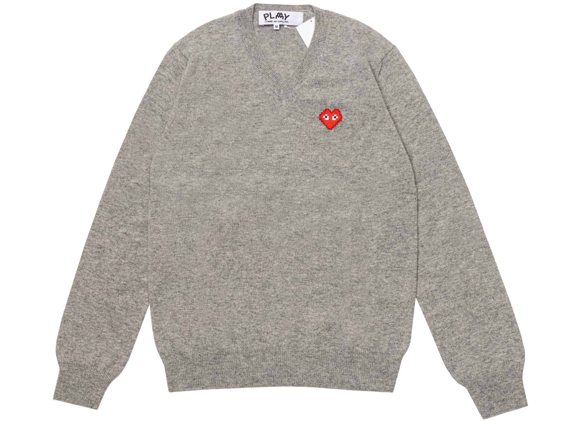 Comme des Garçons Play x Invader V Neck Pullover – Oneness Boutique