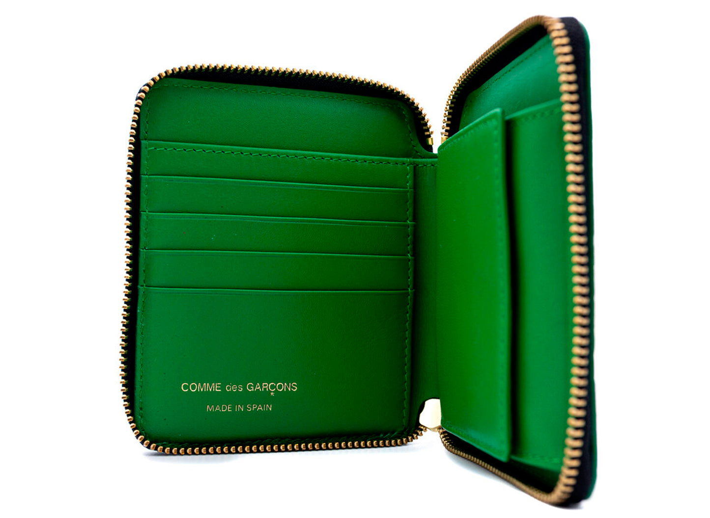 Comme des Garçon Embossed Forest Wallet in Green