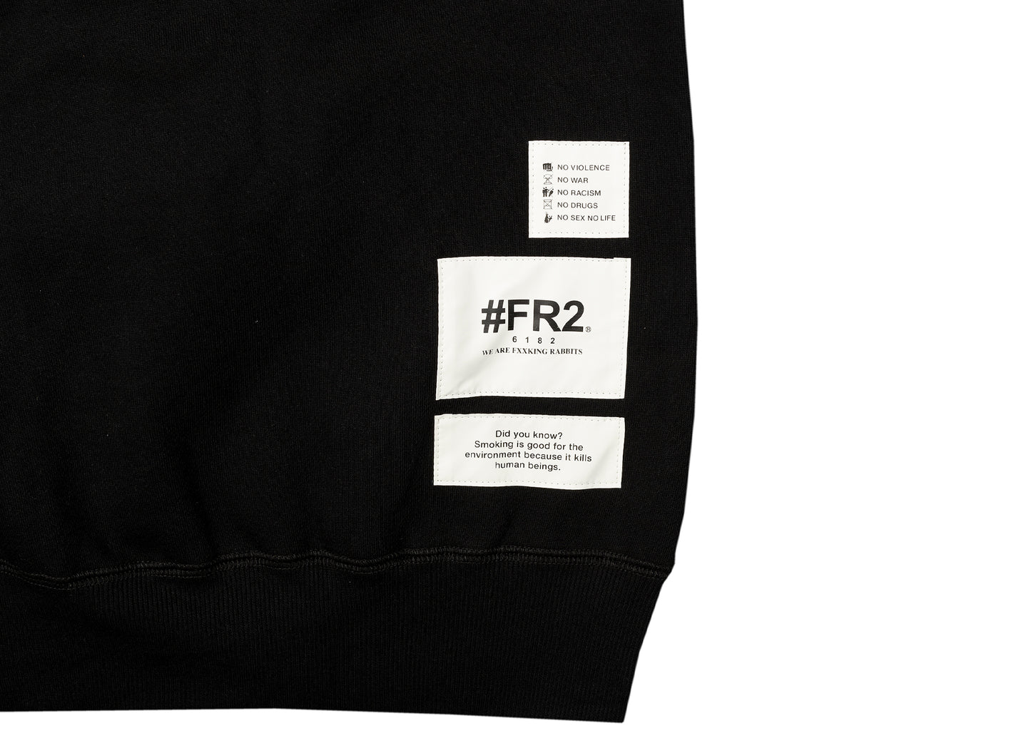 Fucking Rabbits Smoking Kills Box Logo Hoodie in Black