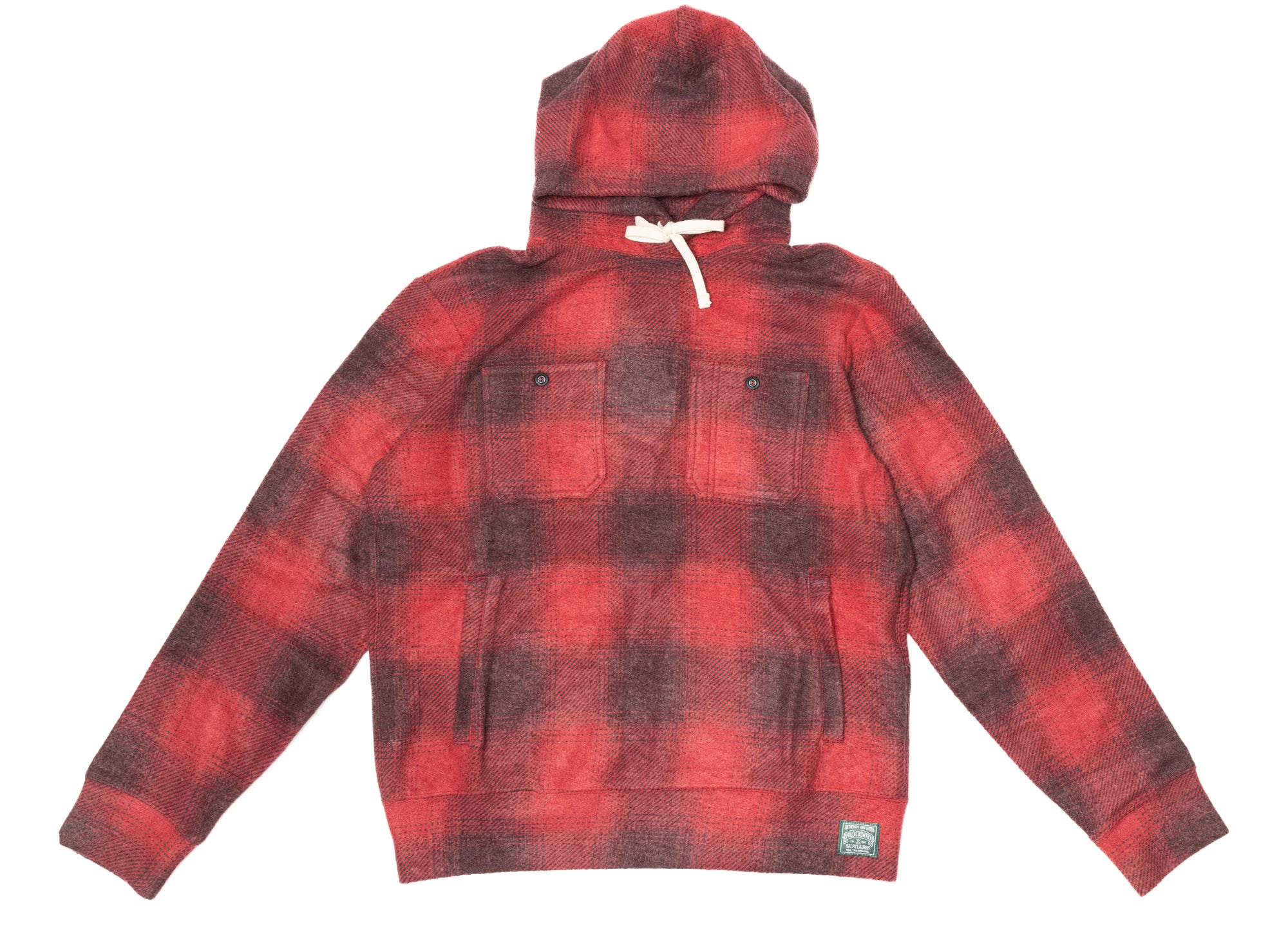 Polo ralph lauren flannel hoodie Clearance