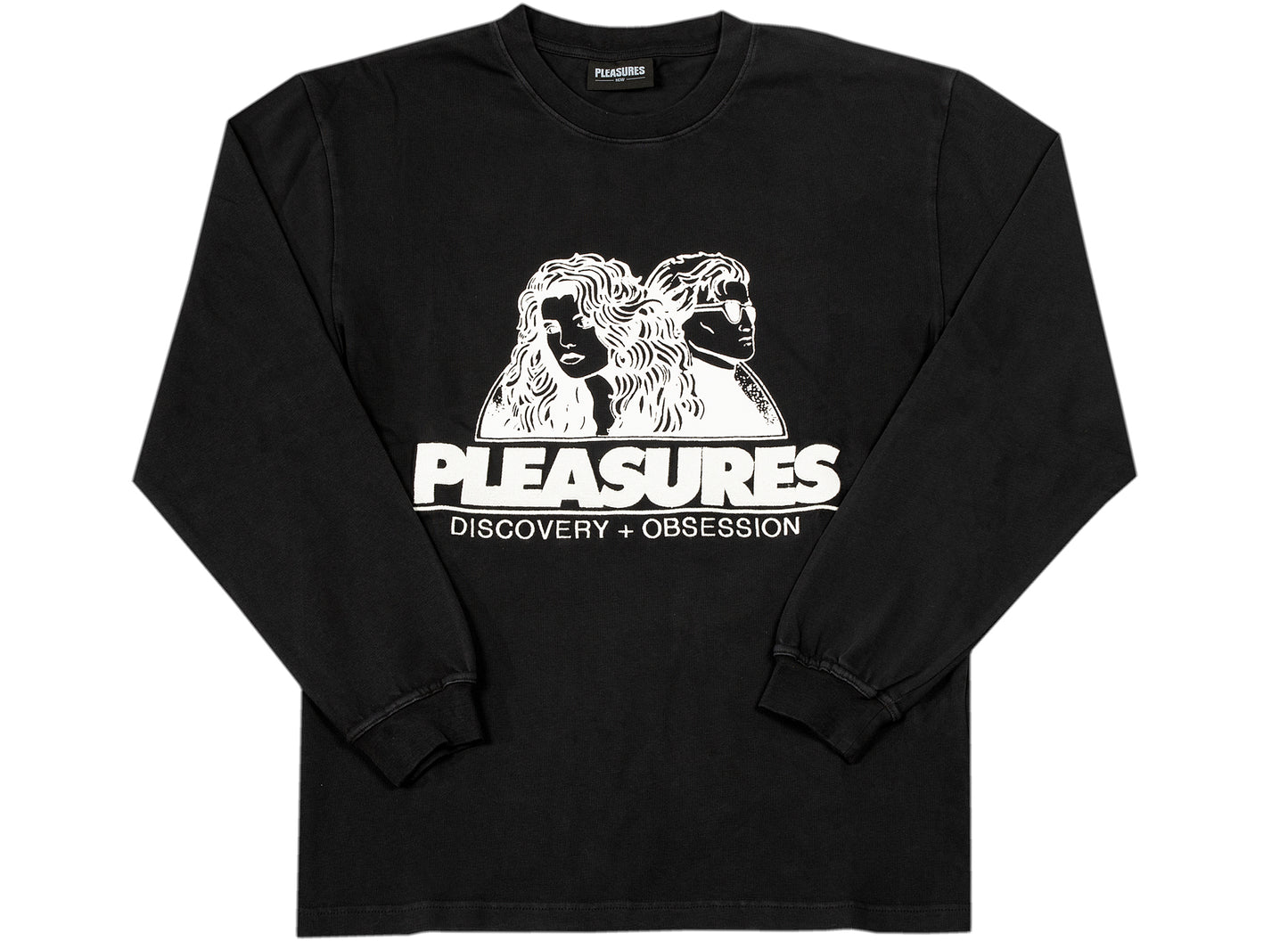 Chemise lourde délavée Pleasures Discovery noire