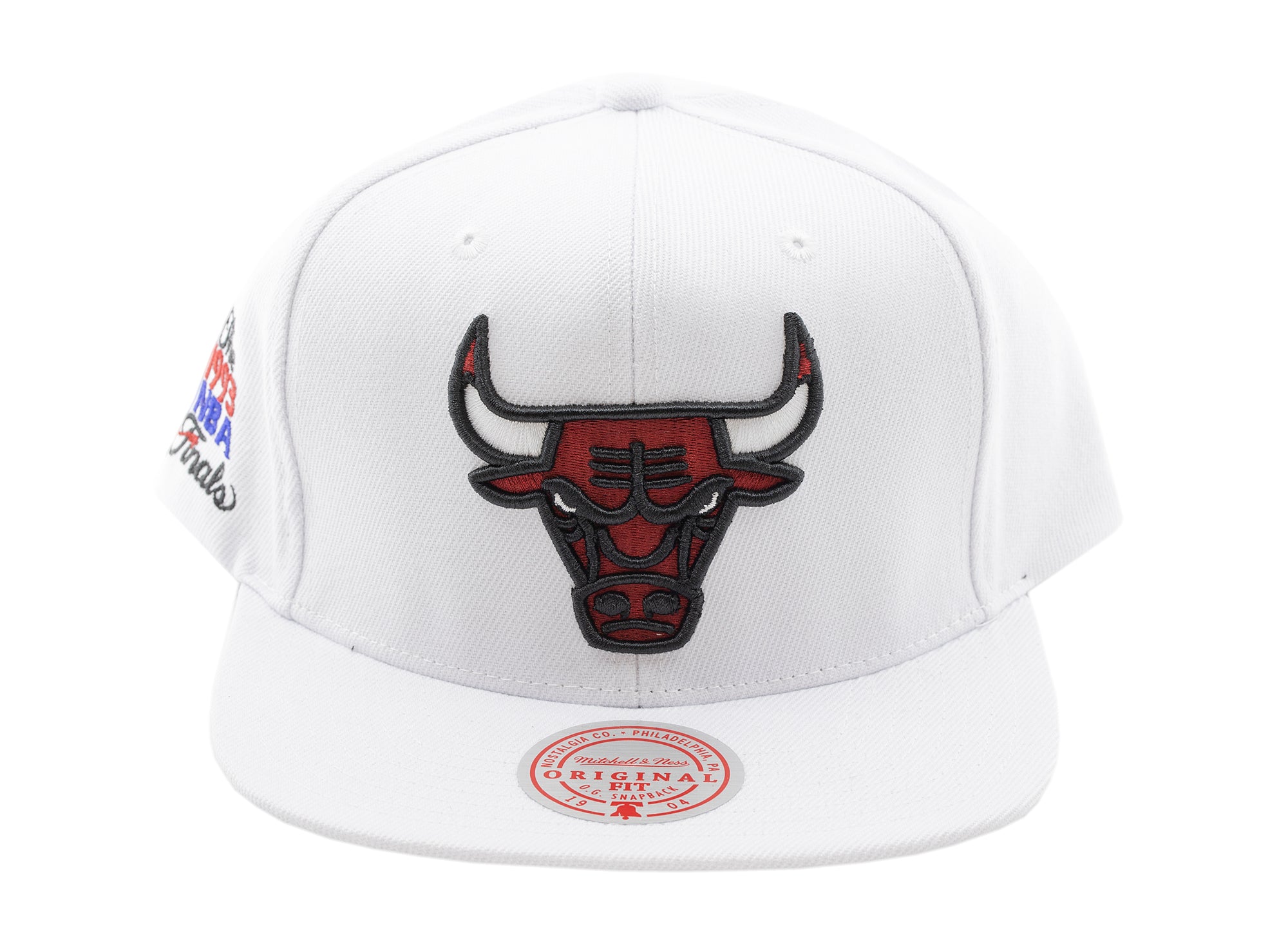Mitchell & Ness Men's White, Black Chicago Bulls 1993 NBA Finals Back To 93  Snapback Hat