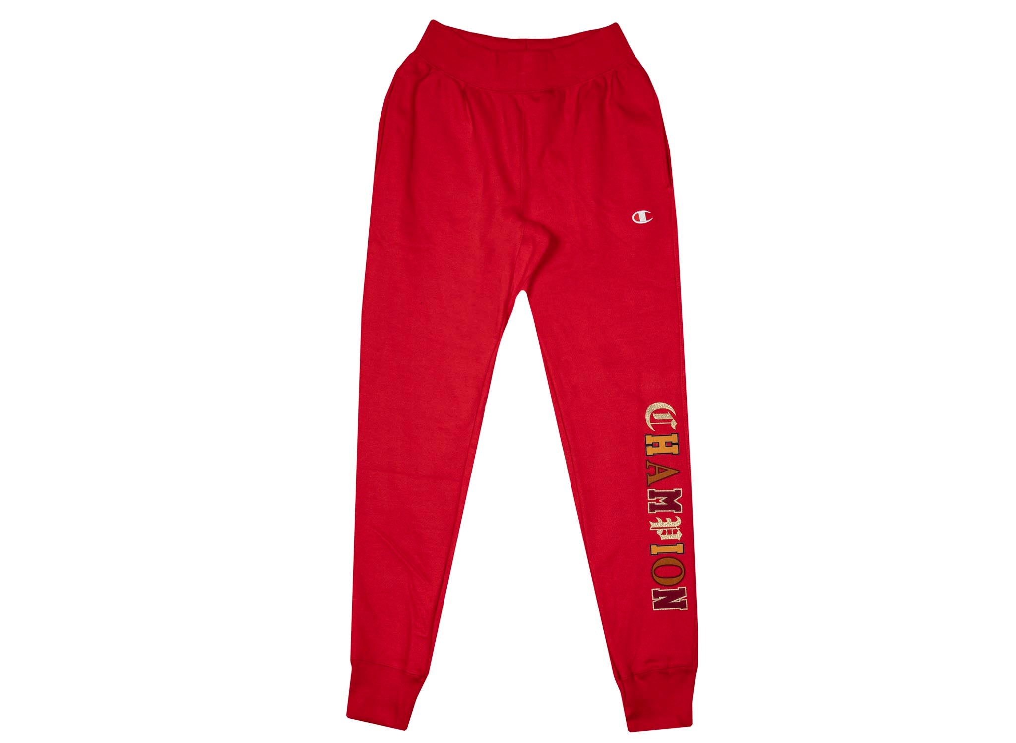 Champion Reverse Weave Old English Jogger Sweatpants 'Team Red – Oneness Boutique