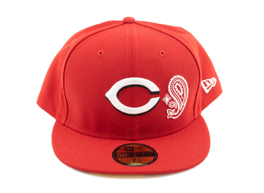 New Era Cincinnati Reds 59FIFTY Paisley Brim Fitted Hat