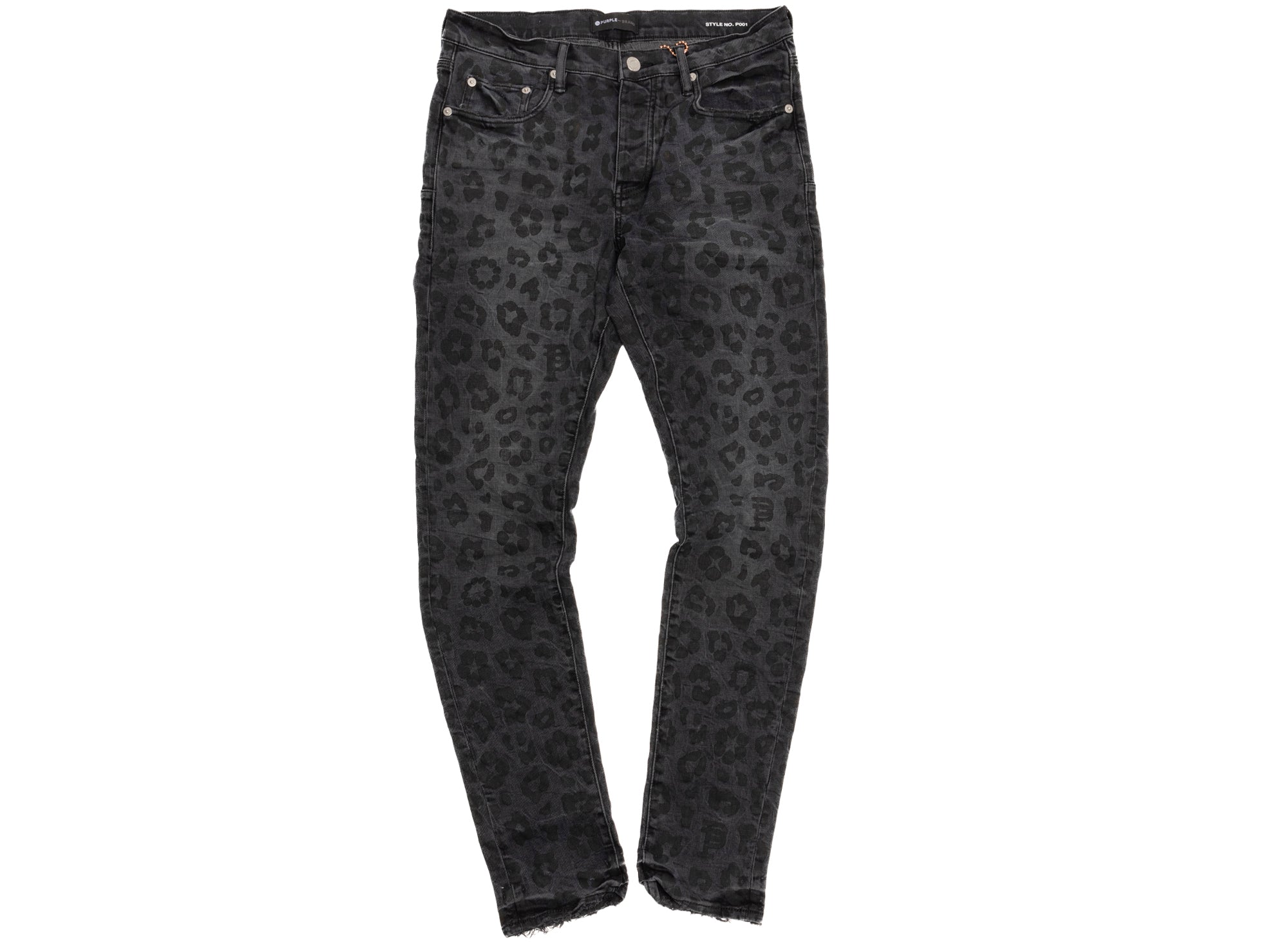 Purple Brand Black Monogram Leopard Print Jeans – Oneness Boutique