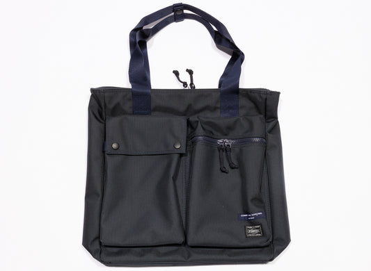 Comme des Garçon HOMME Cordura Porter Tote in Navy