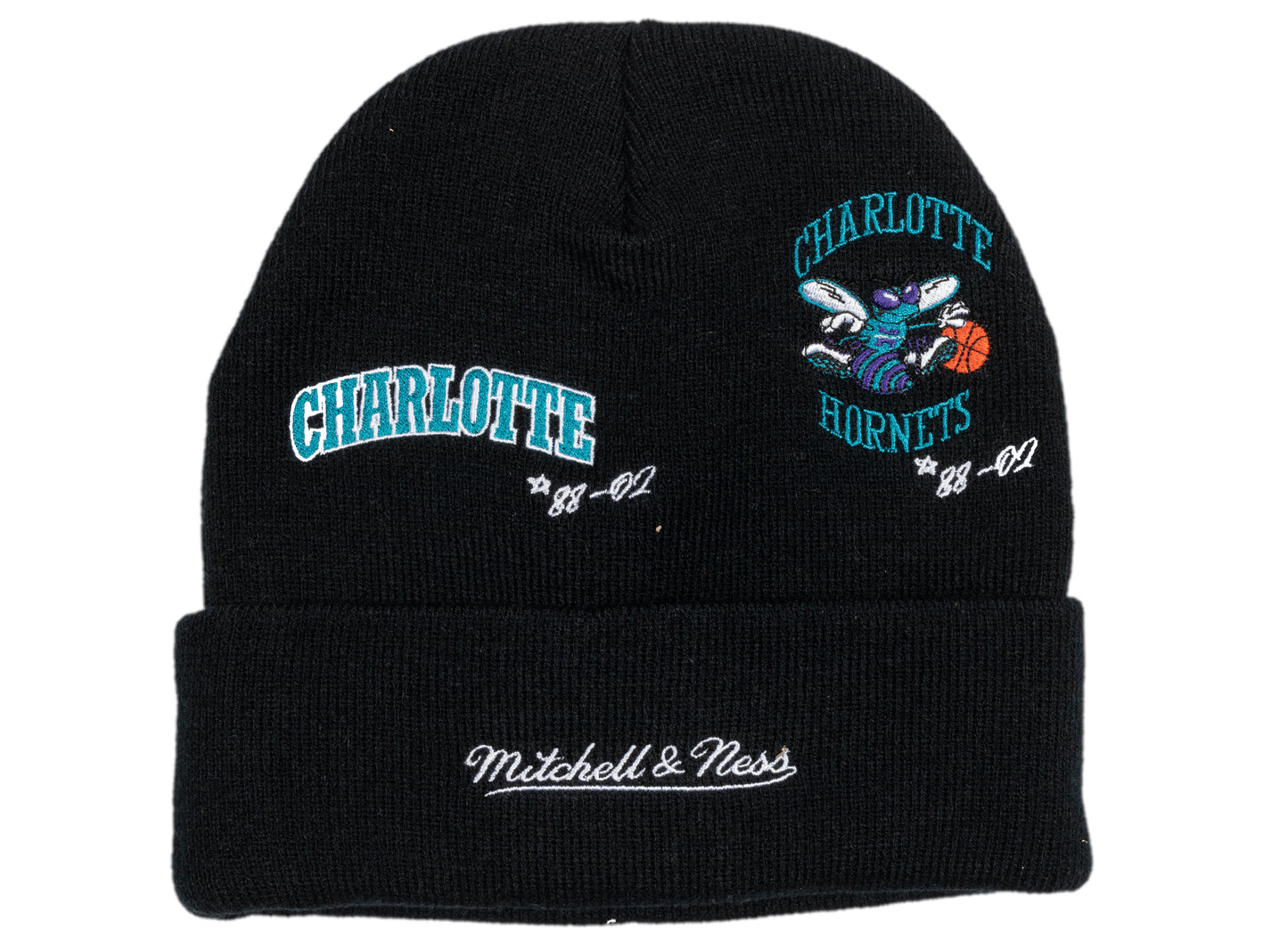Mitchell & Ness NBA Timeline Knit Hornets Beanie