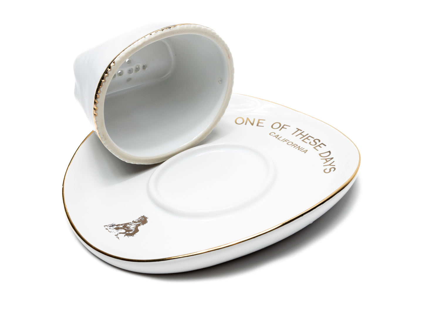 One of These Days Ceramic Cowboy Hat Incense Holder