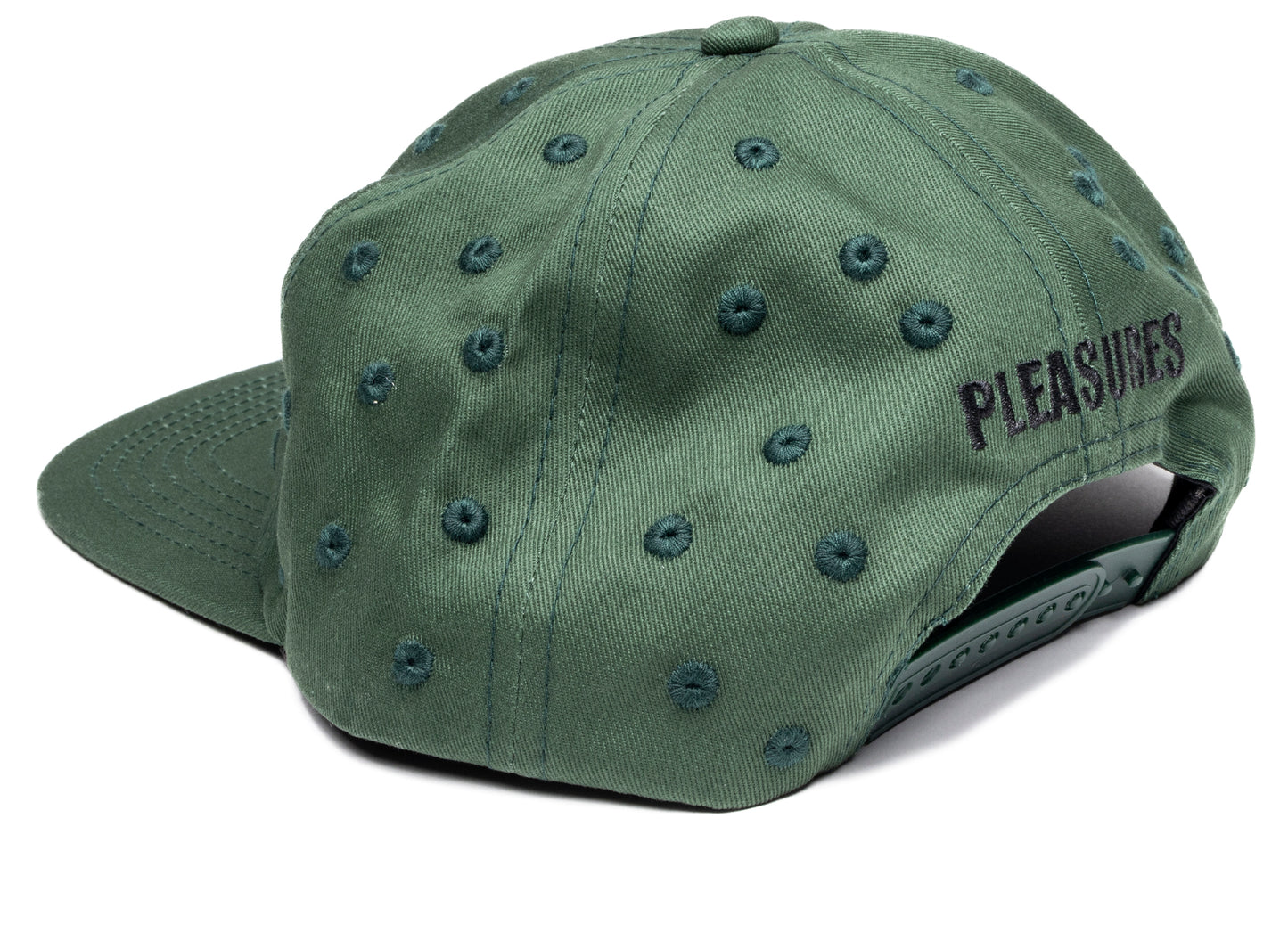 Pleasures Eyelet Snapback in Green