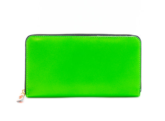 Comme des Garçon Super Fluo Wallet in Green