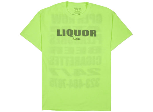 Pleasures Liquor Tee in Green