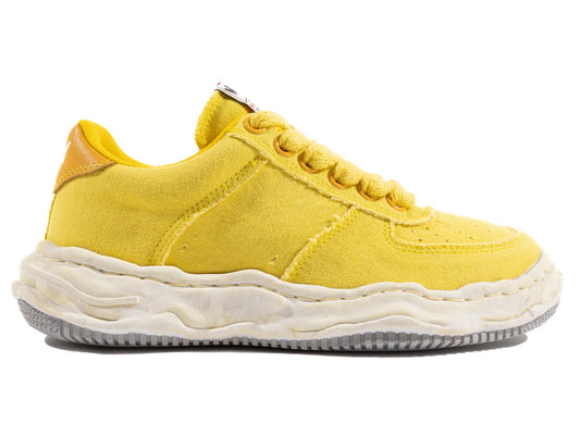 Maison Mihara Yasuhiro Canvas Wayne Low-Top Sneaker in Yellow