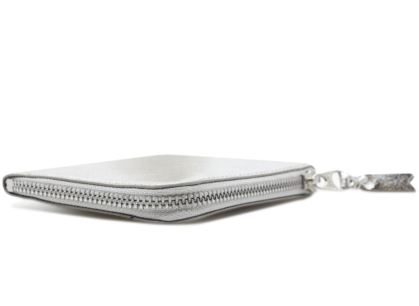 Comme des Garçon Classic Gold Line Wallet in Silver