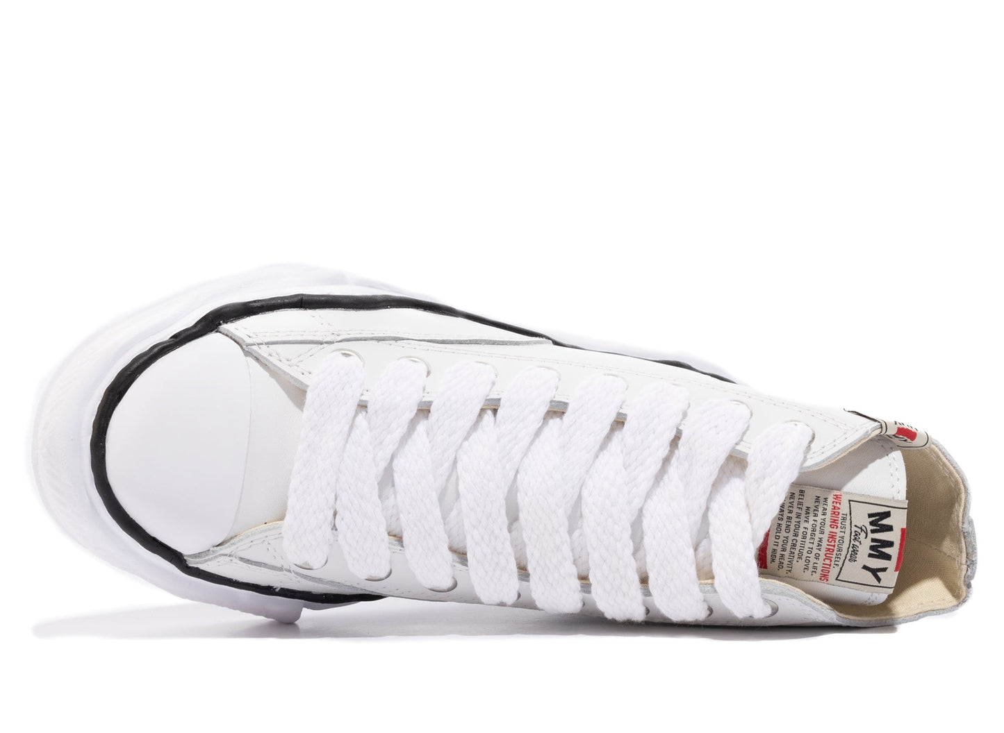 Maison Mihara Yasuhiro High Top Lace Up Sneaker in White