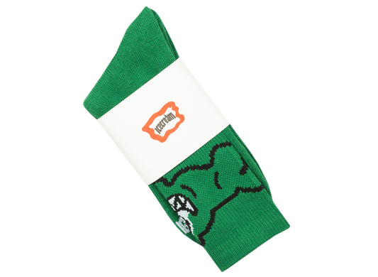 Ice Cream Logo Socks in Green