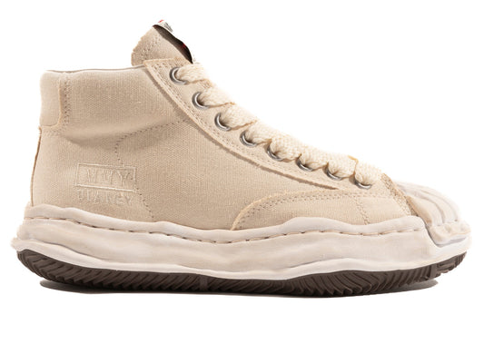 Maison Mihara Yasuhiro Canvas Blakey High-Top Sneaker in White