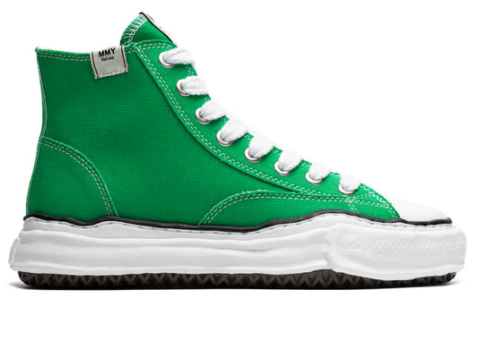 Maison Mihara Yasuhiro High Top Lace Up Sneaker in Green