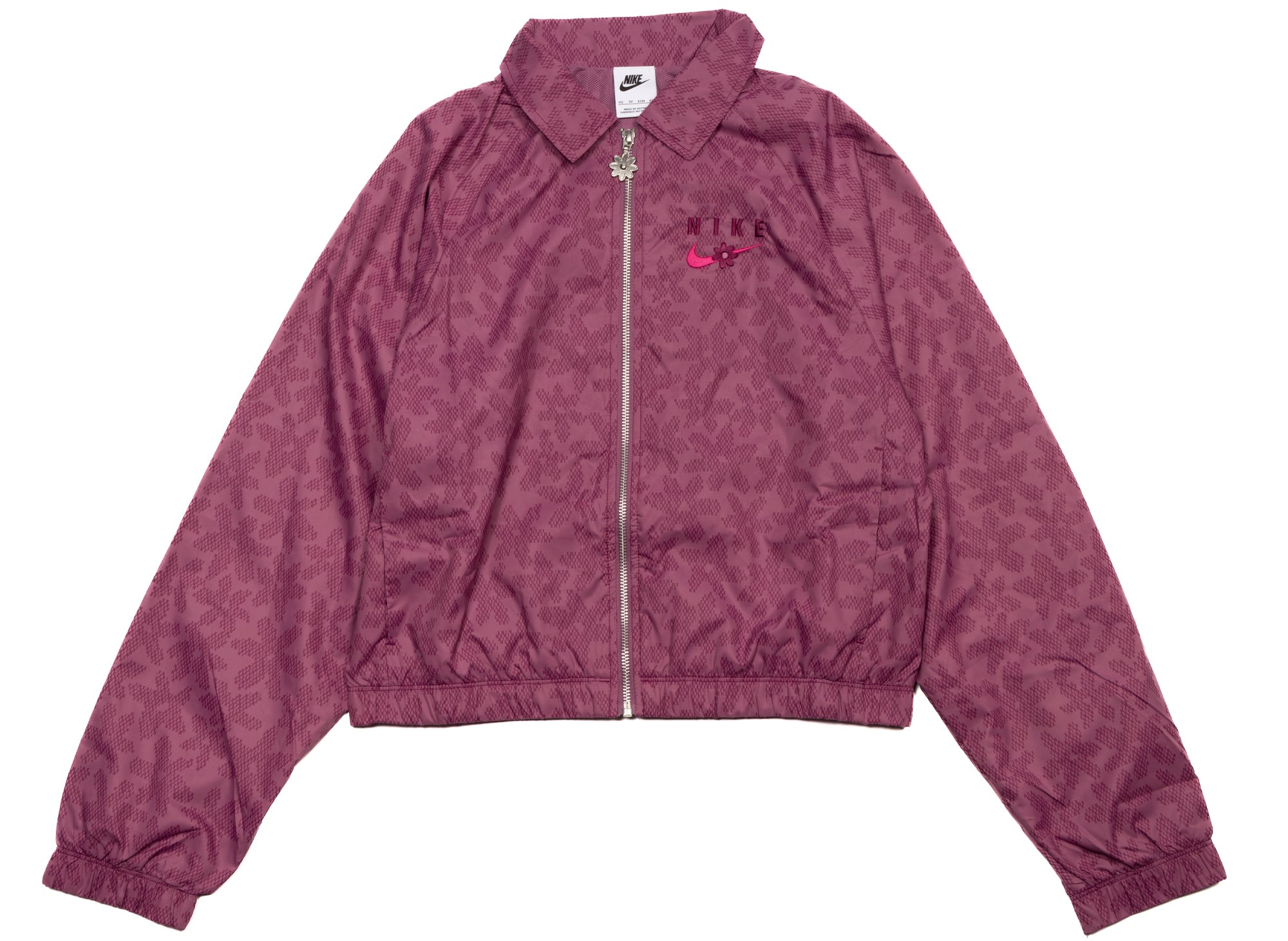 burgundy nike jacket womens