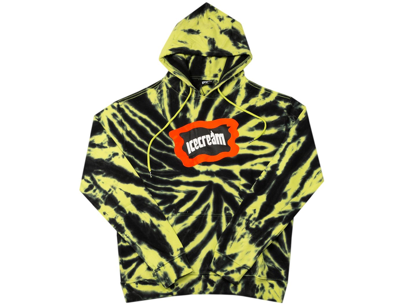 Sweat à capuche Ice Cream Stone jaune