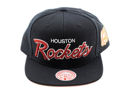 Mitchell & Ness Pink Under Finals Snapback HWC Houston Rockets