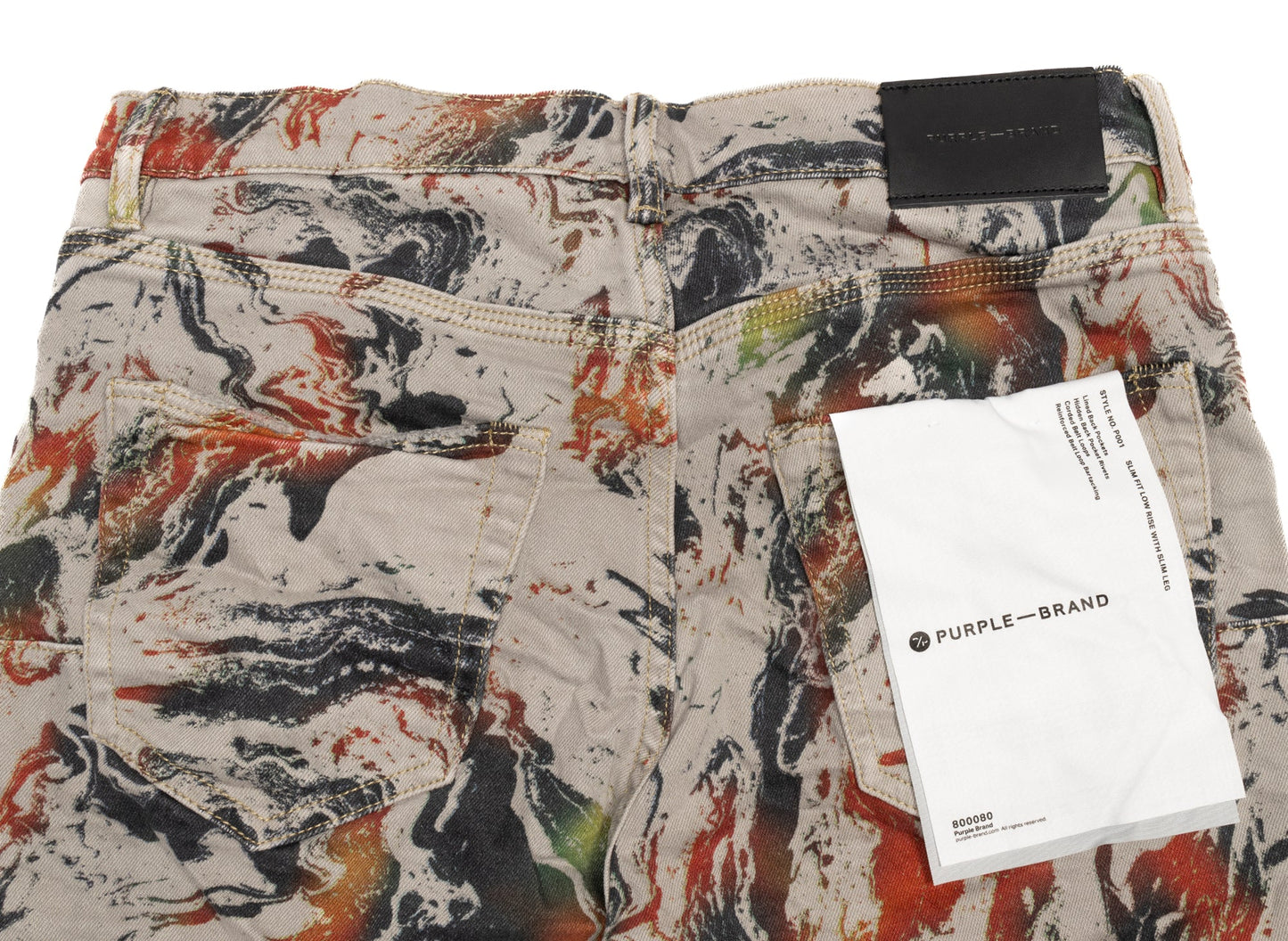 Purple Brand Marble Print Jeans