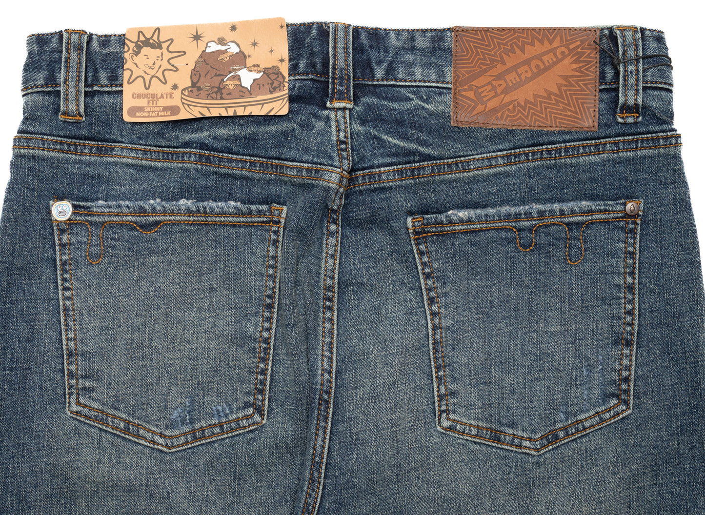 Jeans coupe droite glacier
