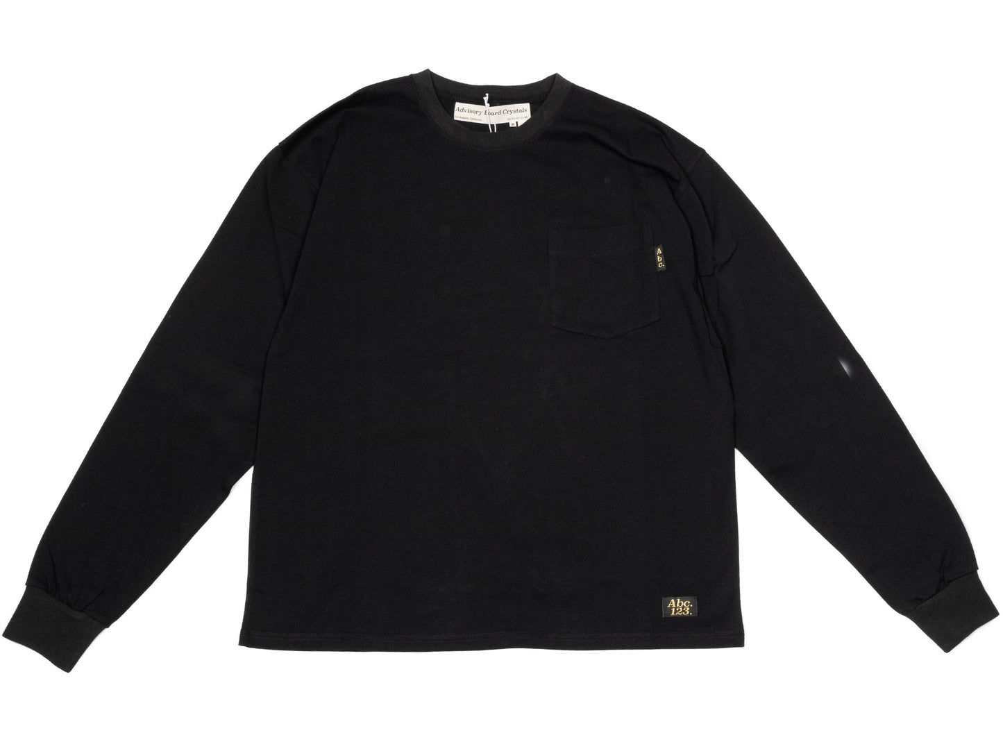Advisory Board Crystals Abc. 123. Long Sleeve Pocket Tee