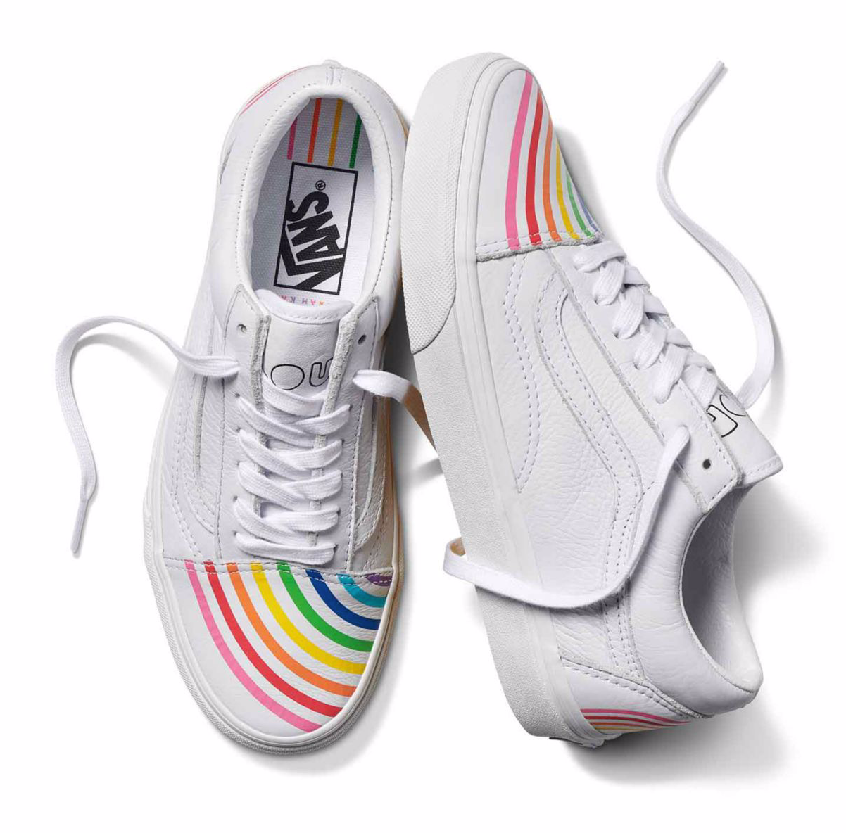 Vans Men\'s 11 Leather Flour Shop Super Comfycush S Old Skool Rainbow New in Box VANS X FLOUR SHOP OLD SKOOL V – VNDR Shop main image 2