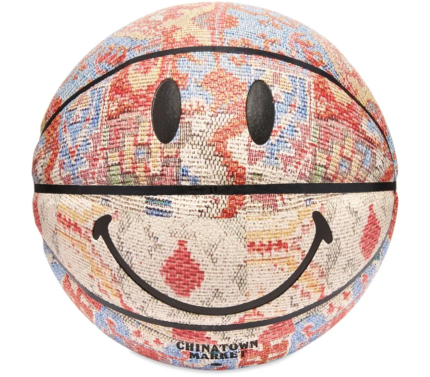 Chinatown Market Smiley Patchwork Rug Basketball