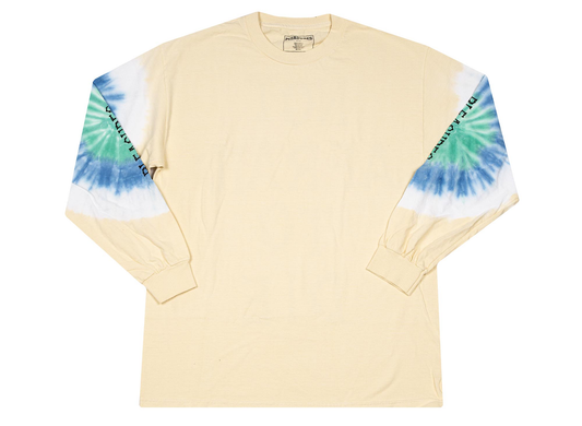 Pleasures Not Afraid Tye Dye Long Sleeve 'Creme'